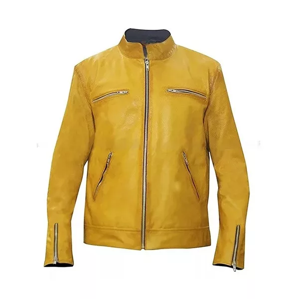 Dirk-Gently-Samuel-Barnett-Detective-Yellow-Leather-Jacket