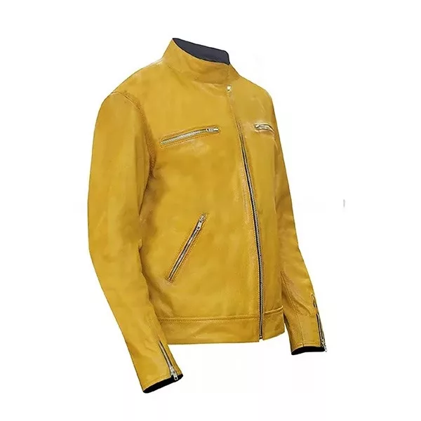 Samuel-Barnett-Detective-Yellow-Leather-Jacket