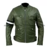 samuel-barnett-dirk-green-leather-jacket