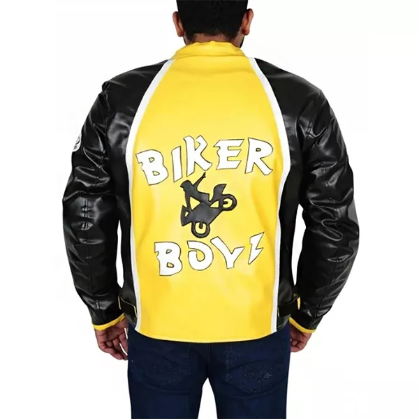 Derek Luke (Kid) Biker Boyz Yellow Motorcycle Jacket
