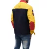 Hip Hop Blue and Yellow Snow Beach Jacket