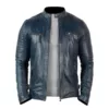 distressed leather jacket mens