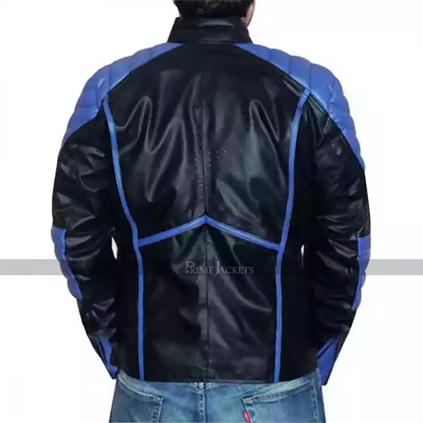 Superman_Blue_Stripes_Black_Leather_Jacket