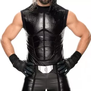 Wrestler Seth Rollins Leather Vest