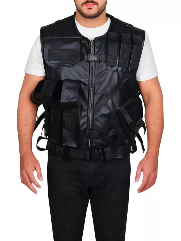 Seth-Rollins-Tactical-Swat-black-leather-Vest