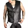 The Walking Dead Black Leather Daryl Dixon Vest
