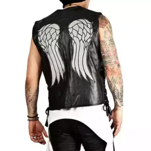 The-Walking-Dead-Daryl-Dixon-Black-Leather-Wings-Vest