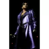 Adam Lambert Stylish Purple Trench Coat