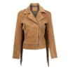 Cowgirl Fringes Brown suede Leather Jacket