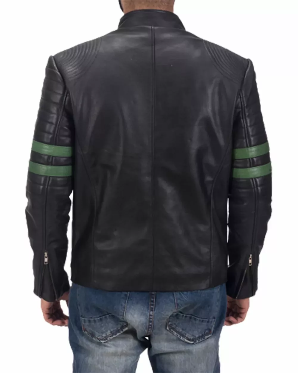 Vintage-Black-Leather-Green-Motorcycle-Jackets-For-Men
