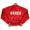 Bomber Vintage San Francisco 49ers Red Jacket