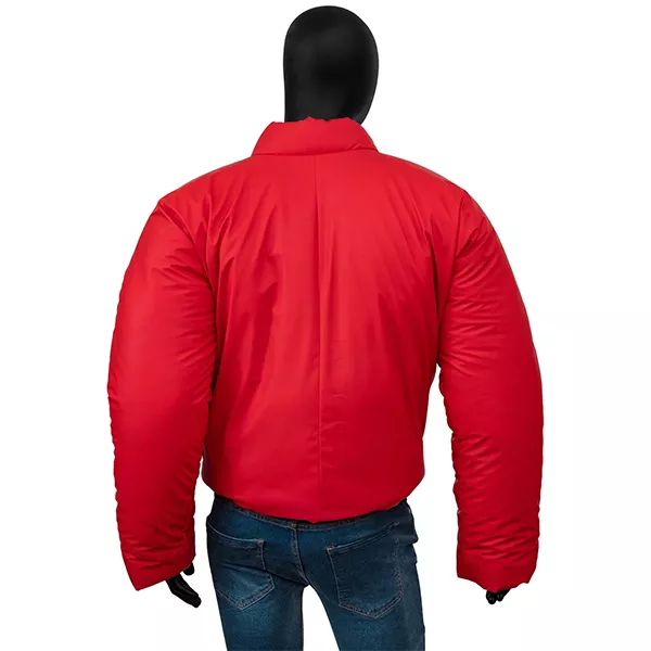 Kanye West Red Puffer Yeezy Gap Jacket