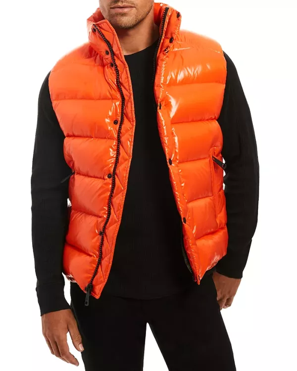 Orange Puffer Vest
