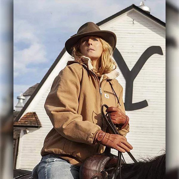 Kelly Reilly Yellowstone Season 5 Beth Dutton Bomber Jacket