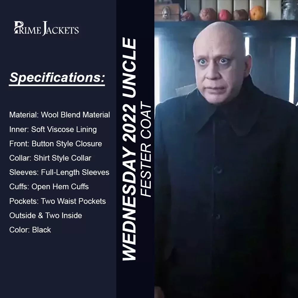 Wednesday 2022 Uncle Fester Coat