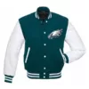 NFL Philadelphia Eagle Leather Varsity Jacket