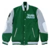 Princess Diana Philadelphia Eagles Green And White Varsity Jacket
