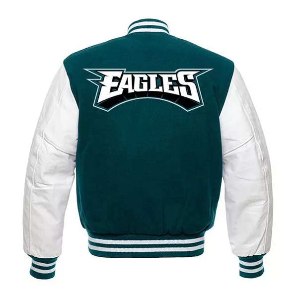 nfl eagles leather jacket