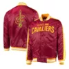 Cleveland Cavaliers Varsity Maroon Satin Jacket
