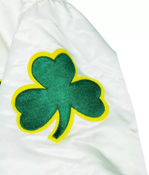 White Satin Celtics Jacket