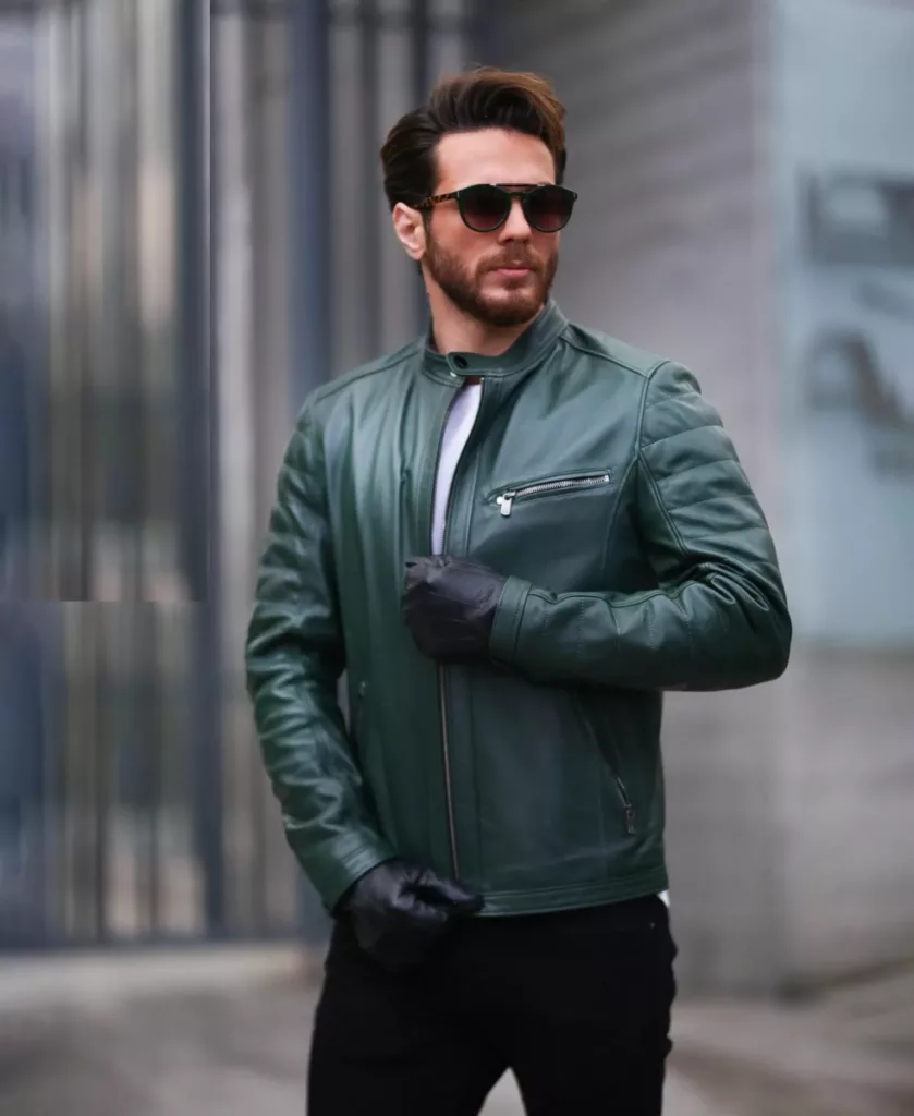 green-leather-jacket-collection