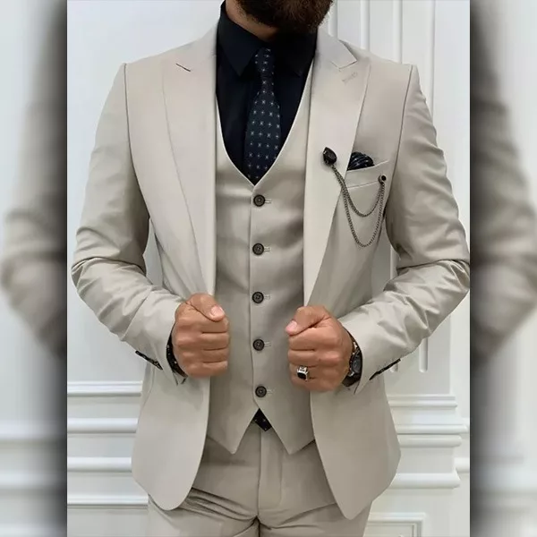 mens-3-piece-beige-wedding-suit