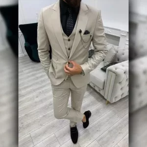 Mens Beige Suit
