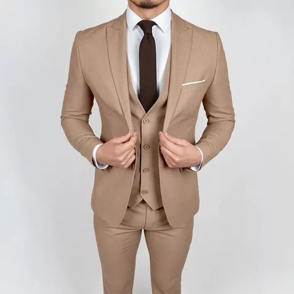 mens-classic-wedding-3-piece-tan-suit
