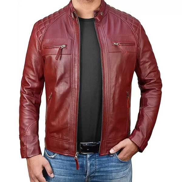 mens-red-leather-motorcycle-jacket