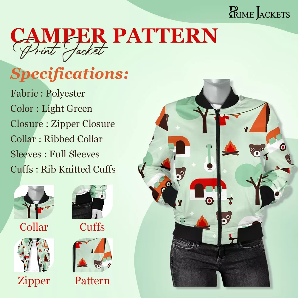 Camper Pattern Print Jacket