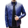 slim-fit-mens-casual-leather-biker-blue-motorcycle-jacket