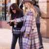 Carrie Bradshaw And Just Like That Season 02 Plaid Coat