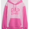 Gap X Barbie Logo Pink Hoodie