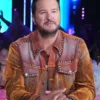 Luke Bryan May 01 American Idol Brown Trucker Jacket