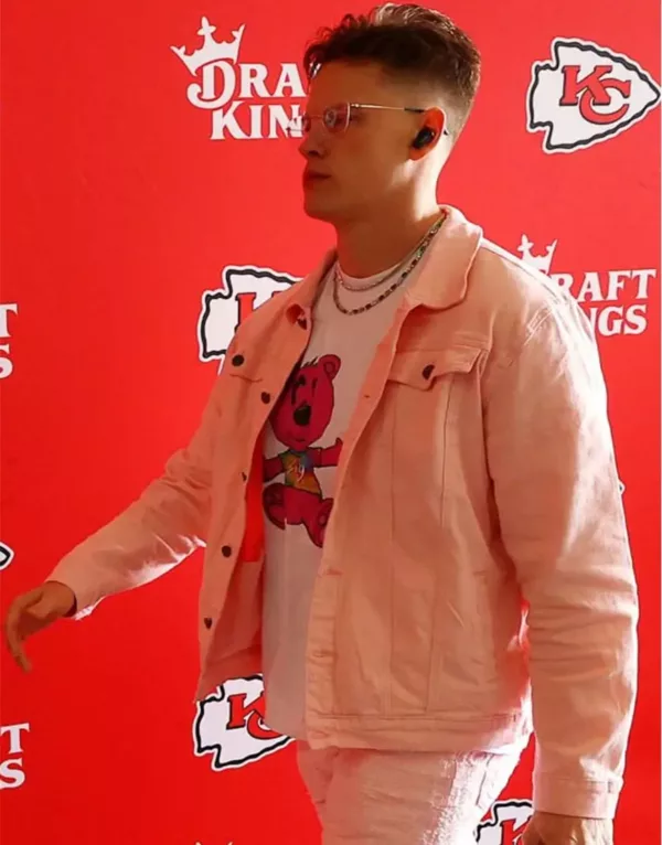 Cincinnati Bengals Pink Denim Jacket