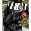 LL Cool J Troop Champion Black Bomber Leather Jacket