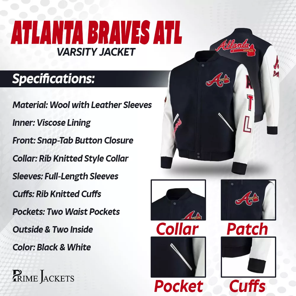 Atlanta Braves ATL Varsity Jacket