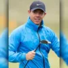 British Open 2023 Golf Rory McIlroy Blue Rain Jacket