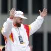 Kansas City Chiefs Travis Kelce Super Bowl Parade White Hooded Jacket