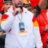 Kansas City Chiefs Travis Kelce Super Bowl Parade White Jacket