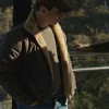 Kendall Roy Succession S04 Jeremy Strong Shearling Brown Jacket