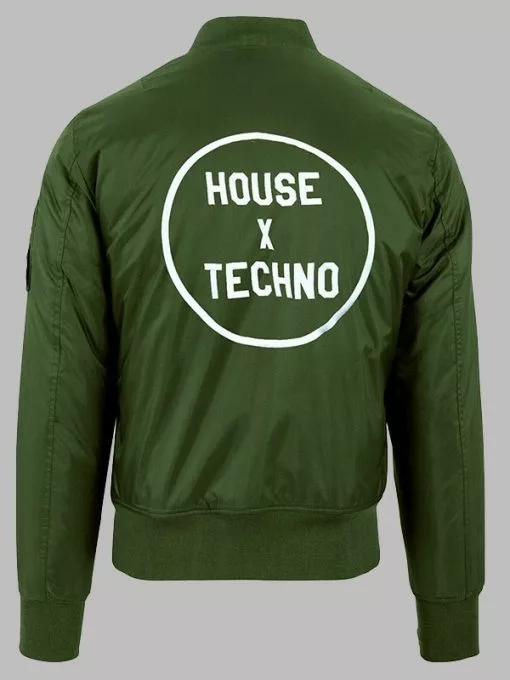 CRSSD House X Techno Bomber green Jacket