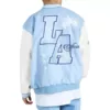 Los Angeles Baby Blue Letterman Jacket