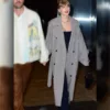 SNL Afterparty Dinner Taylor Swift Oversized Grey Trench Coat