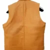 Tan Brown Ben Cartwright Lorne Greene Leather Vest