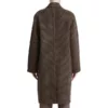 Taylor Swift Houndstooth Brown Wool Coat