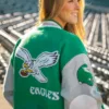 90s Philadelphia Kylie Kelce Eagles Varsity Jacket