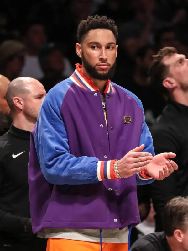Ben Simmons NBA Brooklyn Nets Purple Jacket