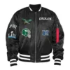 Kevin Hart Philadelphia Eagles MA-1 Black Jacket