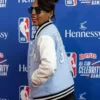 NBA All-Star Game Janelle Monae Blue And White Varsity Jacket